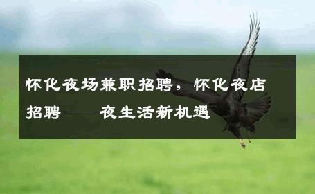 怀化夜场兼职招聘，怀化夜店招聘——夜生活新机遇
