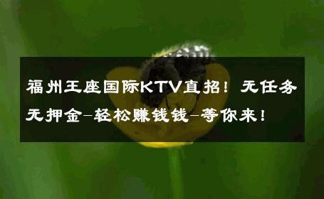 福州王座国际KTV直招！无任务无押金-轻松赚钱钱-等你来！ 
