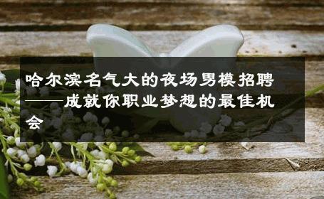 哈尔滨名气大的夜场男模招聘——成就你职业梦想的最佳机会 
