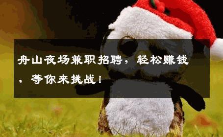 舟山夜场兼职招聘，轻松赚钱，等你来挑战！