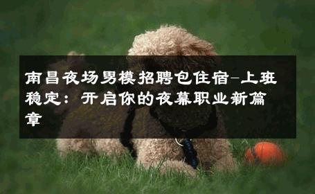 南昌夜场男模招聘包住宿-上班稳定：开启你的夜幕职业新篇章 