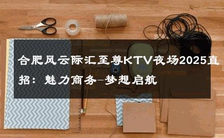 合肥风云际汇至尊KTV夜场2025直招：魅力商务-梦想启航 