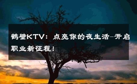 鹤壁KTV：点亮你的夜生活-开启职业新征程！ 