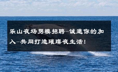 乐山夜场男模招聘-诚邀你的加入-共同打造璀璨夜生活！ 