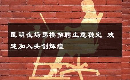 昆明夜场男模招聘生意稳定-欢迎加入共创辉煌 