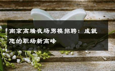 南京高端夜场男模招聘：成就您的职场新高峰 