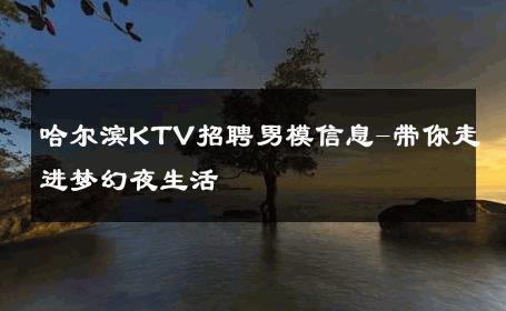 哈尔滨KTV招聘男模信息-带你走进梦幻夜生活 