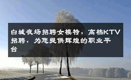 白城夜场招聘女模特，高档KTV招聘，为您提供辉煌的职业平台
