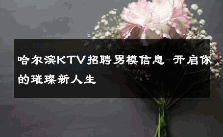 哈尔滨KTV招聘男模信息-开启你的璀璨新人生 