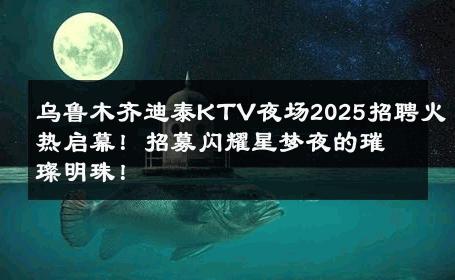 乌鲁木齐迪泰KTV夜场2025招聘火热启幕！招募闪耀星梦夜的璀璨明珠！ 