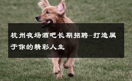 杭州夜场酒吧长期招聘-打造属于你的精彩人生 