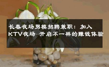 长春夜场男模招聘兼职：加入KTV夜场-开启不一样的赚钱体验 