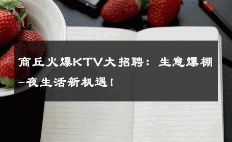 商丘火爆KTV大招聘：生意爆棚-夜生活新机遇！ 