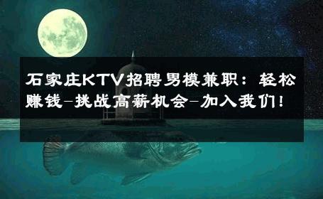 石家庄KTV招聘男模兼职：轻松赚钱-挑战高薪机会-加入我们！ 