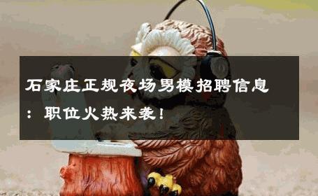 石家庄正规夜场男模招聘信息：职位火热来袭！ 
