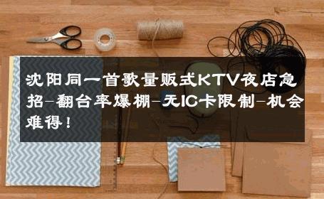 沈阳同一首歌量贩式KTV夜店急招-翻台率爆棚-无IC卡限制-机会难得！ 