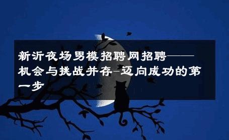新沂夜场男模招聘网招聘——机会与挑战并存-迈向成功的第一步 