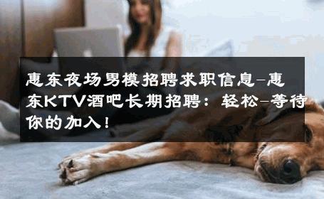 惠东夜场男模招聘求职信息-惠东KTV酒吧长期招聘：轻松-等待你的加入！ 