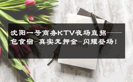 沈阳一号商务KTV夜场直招——包食宿-真实无押金-闪耀登场！ 
