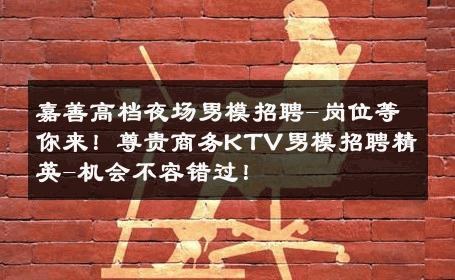 嘉善高档夜场男模招聘-岗位等你来！尊贵商务KTV男模招聘精英-机会不容错过！ 