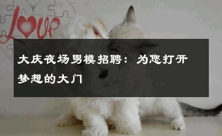 大庆夜场男模招聘：为您打开梦想的大门 