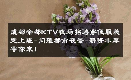 成都帝都KTV夜场招聘穿便服稳定上班-闪耀都市夜景-薪资丰厚等你来！ 