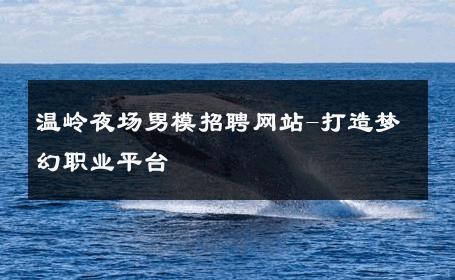 温岭夜场男模招聘网站-打造梦幻职业平台 