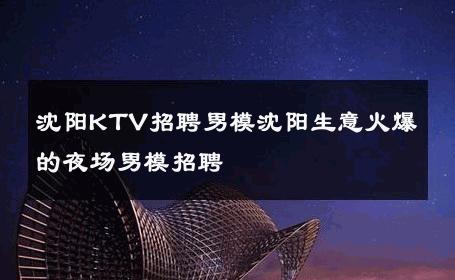 沈阳KTV招聘男模沈阳生意火爆的夜场男模招聘 