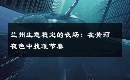 兰州生意稳定的夜场：在黄河夜色中找准节奏 