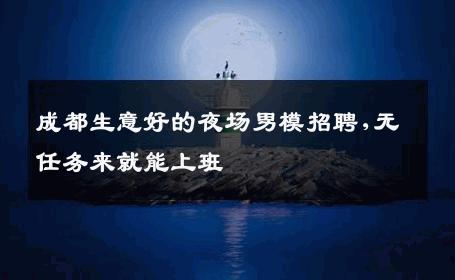 成都生意好的夜场男模招聘,无任务来就能上班 