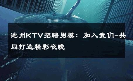 池州KTV招聘男模：加入我们-共同打造精彩夜晚 