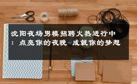 沈阳夜场男模招聘火热进行中：点亮你的夜晚-成就你的梦想 