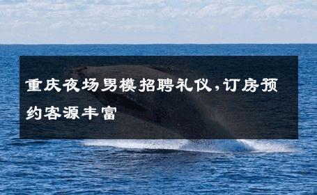 重庆夜场男模招聘礼仪,订房预约客源丰富 