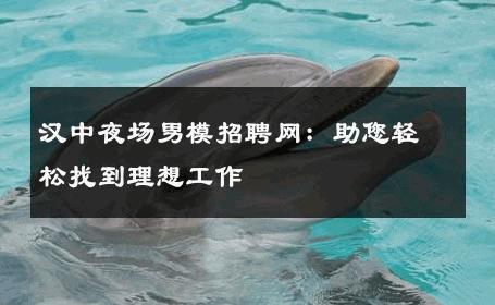汉中夜场男模招聘网：助您轻松找到理想工作 