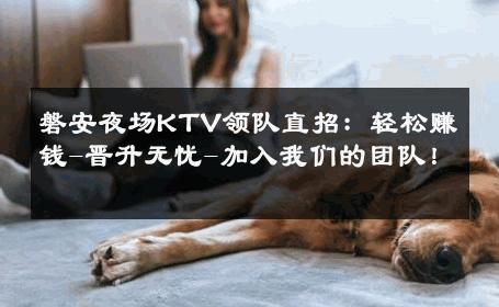 磐安夜场KTV领队直招：轻松赚钱-晋升无忧-加入我们的团队！ 