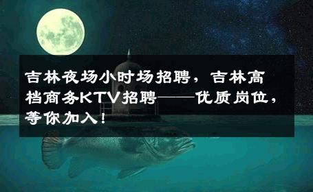 吉林夜场小时场招聘，吉林高档商务KTV招聘——优质岗位，等你加入！