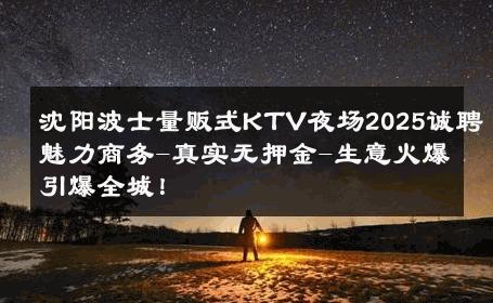 沈阳波士量贩式KTV夜场2025诚聘魅力商务-真实无押金-生意火爆引爆全城！ 