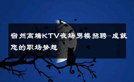 宿州高端KTV夜场男模招聘-成就您的职场梦想 