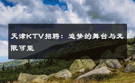 天津KTV招聘：追梦的舞台与无限可能 