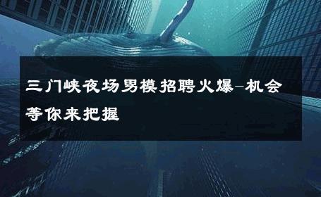 三门峡夜场男模招聘火爆-机会等你来把握 