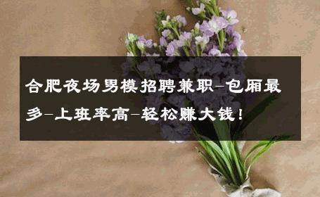 合肥夜场男模招聘兼职-包厢最多-上班率高-轻松赚大钱！ 