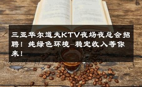 三亚华尔道夫KTV夜场夜总会招聘！纯绿色环境-稳定收入等你来！ 