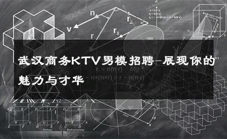 武汉商务KTV男模招聘-展现你的魅力与才华 