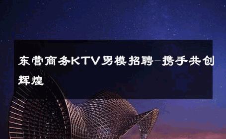东营商务KTV男模招聘-携手共创辉煌 