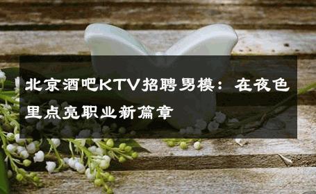 北京酒吧KTV招聘男模：在夜色里点亮职业新篇章 