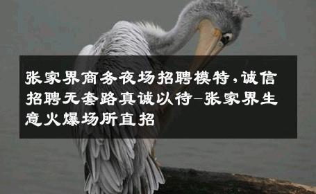 张家界商务夜场招聘模特,诚信招聘无套路真诚以待-张家界生意火爆场所直招