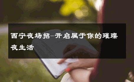 西宁夜场招-开启属于你的璀璨夜生活 