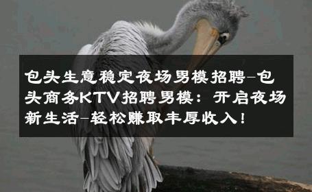 包头生意稳定夜场男模招聘-包头商务KTV招聘男模：开启夜场新生活-轻松赚取丰厚收入！ 