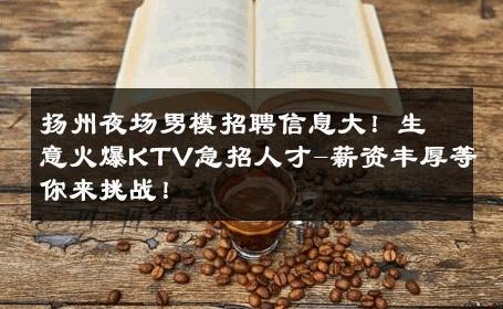 扬州夜场男模招聘信息大！生意火爆KTV急招人才-薪资丰厚等你来挑战！ 