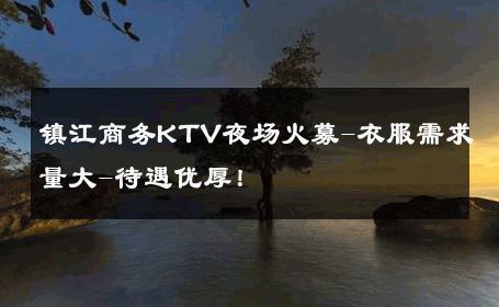 镇江商务KTV夜场火募-衣服需求量大-待遇优厚！ 